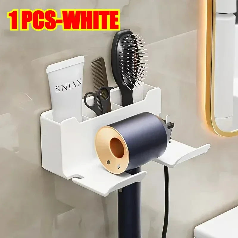 Wall-Mount Hair Dryer Stand