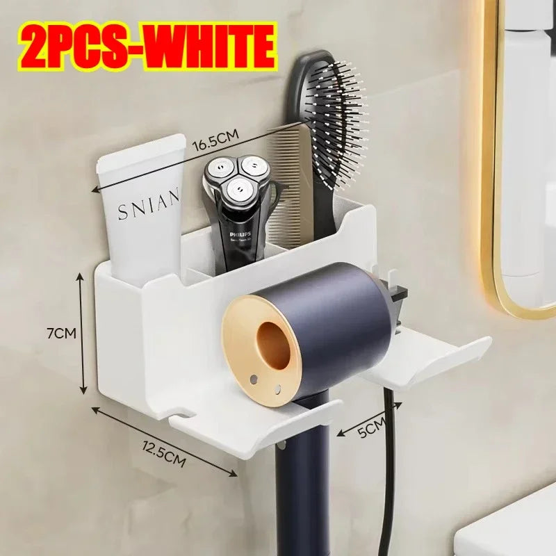 Wall-Mount Hair Dryer Stand