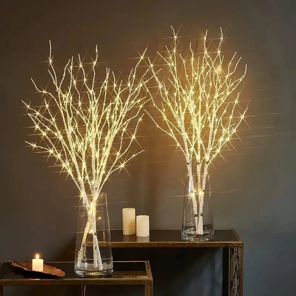 Decorative Birch Light Branch