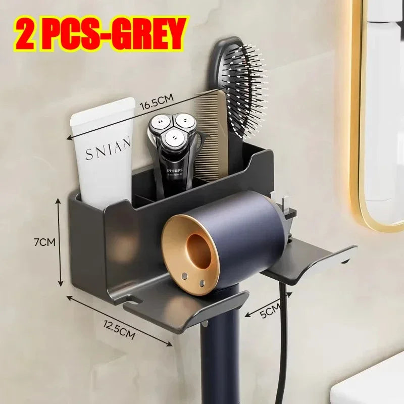 Wall-Mount Hair Dryer Stand