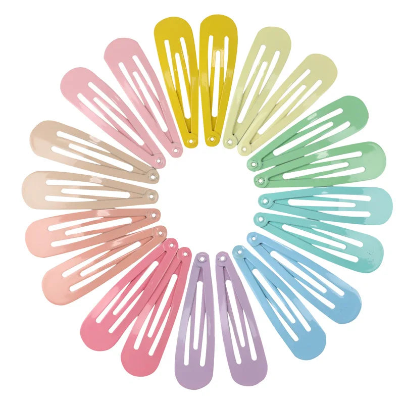 40Pcs/Lot Hair Accessories Girls Hairpin Print Cartoon Fruit Animal Flower Hair Clip Cute Powder Hairgrip New Children Headdress