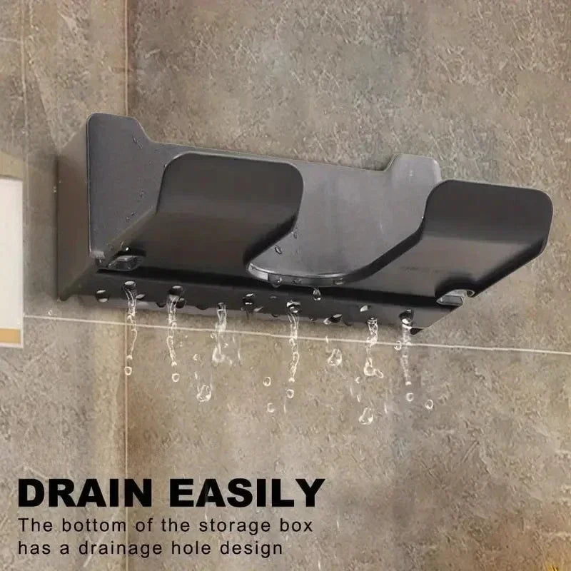 Wall-Mount Hair Dryer Stand