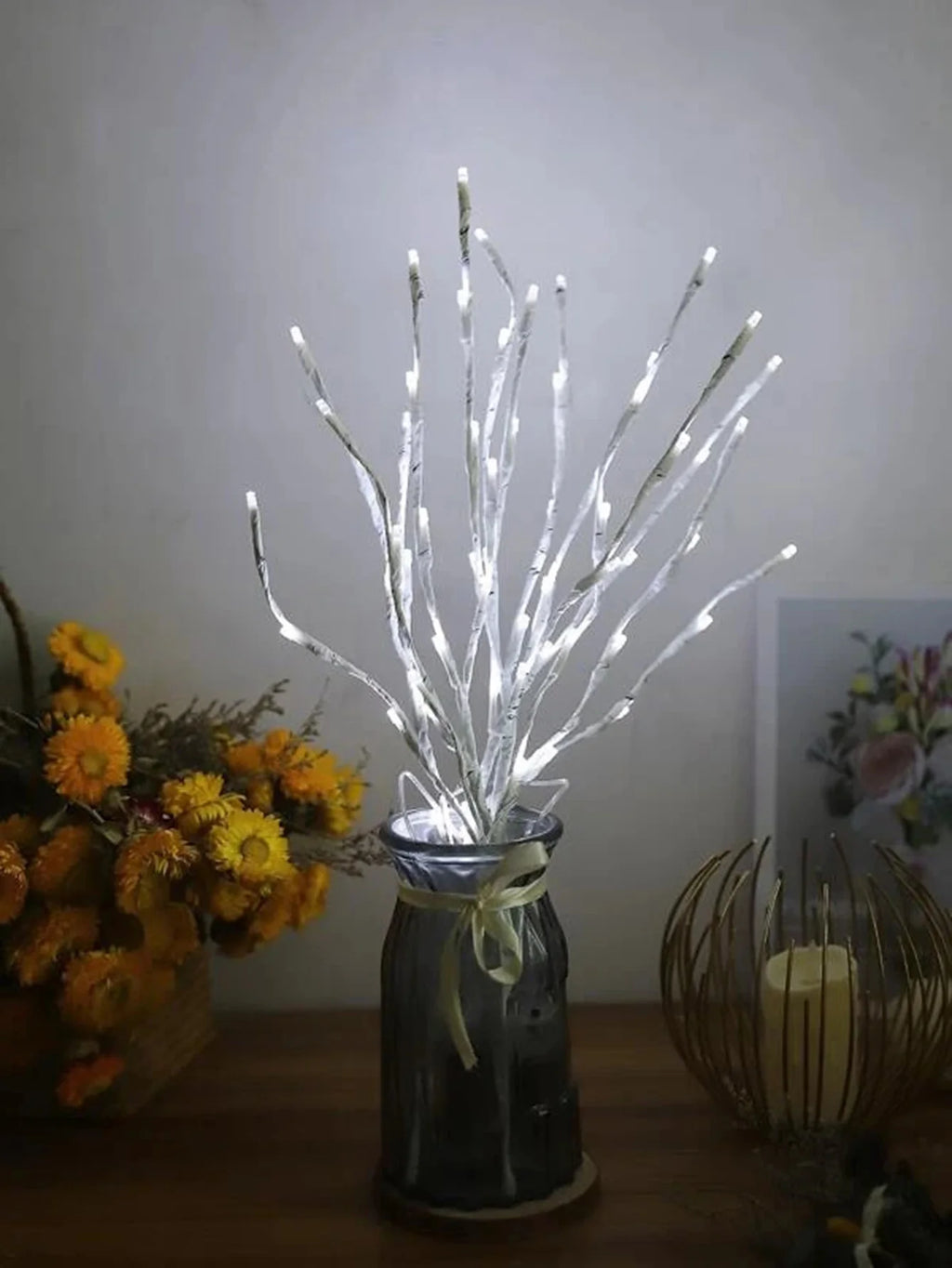 Decorative Birch Light Branch