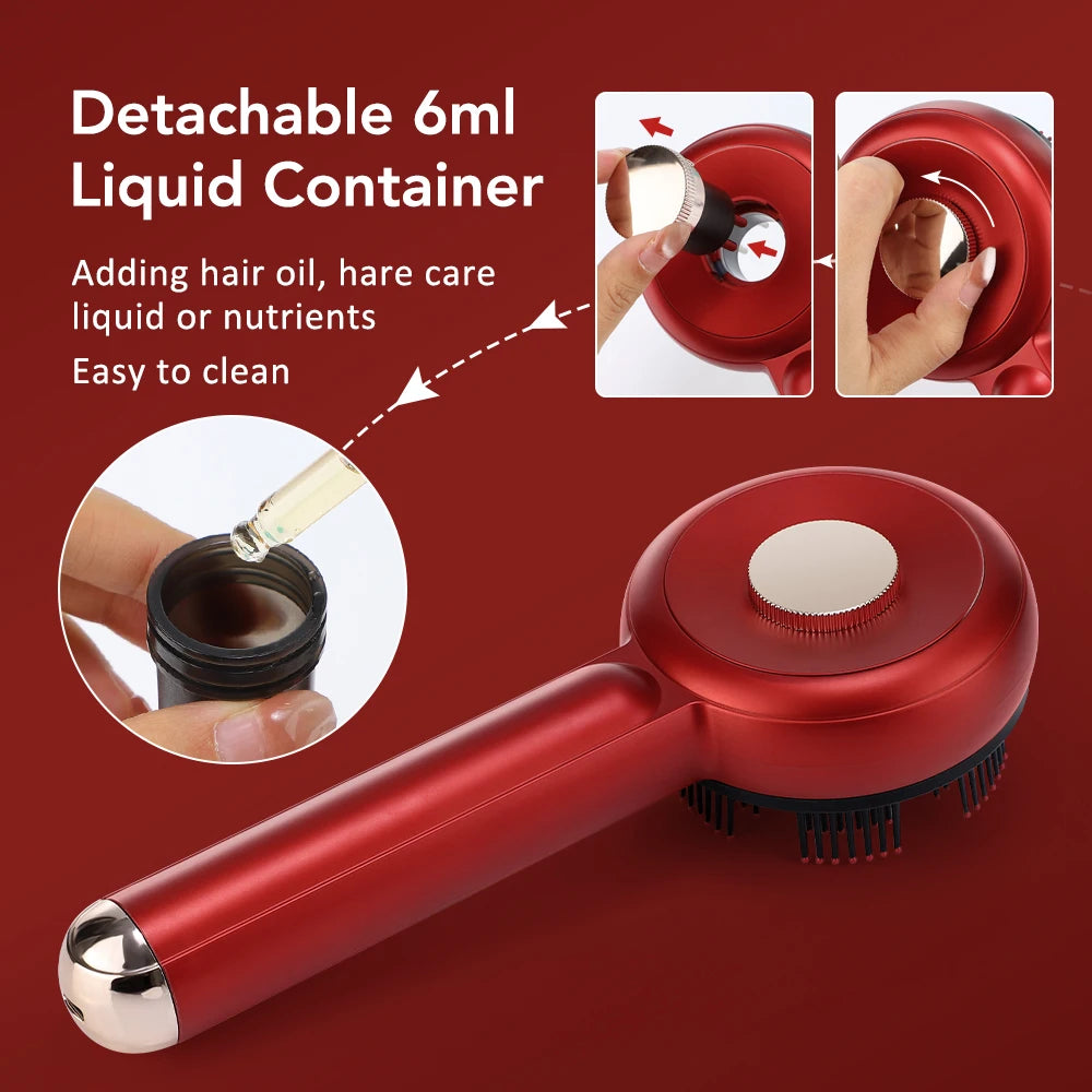 Electric Scalp Massage Comb Infrared Light Head Massager for Hair Growth Medicine Scalp Oil Applicator Anti-Hair Loss Hair Care