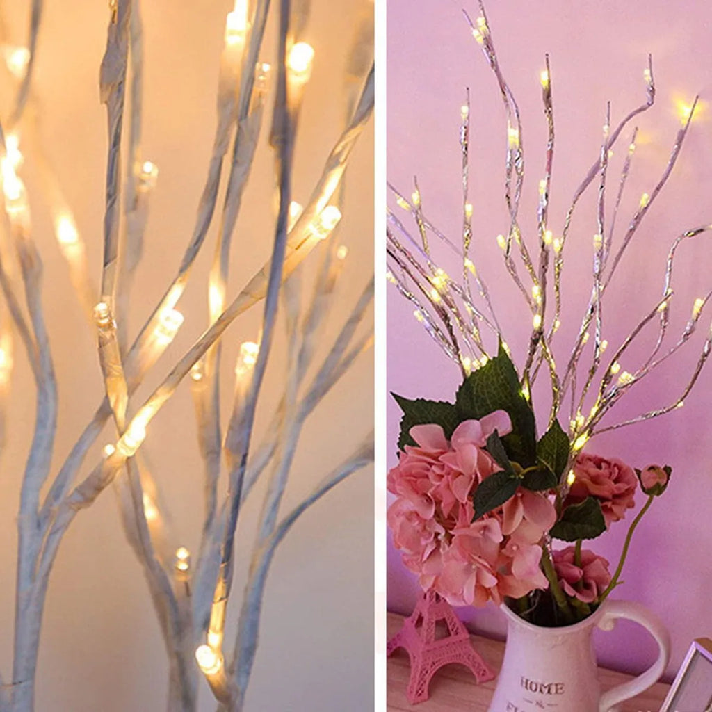 Decorative Birch Light Branch