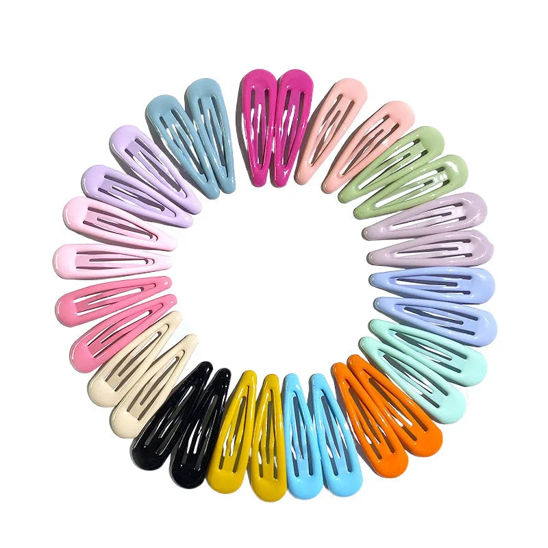 40Pcs/Lot Hair Accessories Girls Hairpin Print Cartoon Fruit Animal Flower Hair Clip Cute Powder Hairgrip New Children Headdress